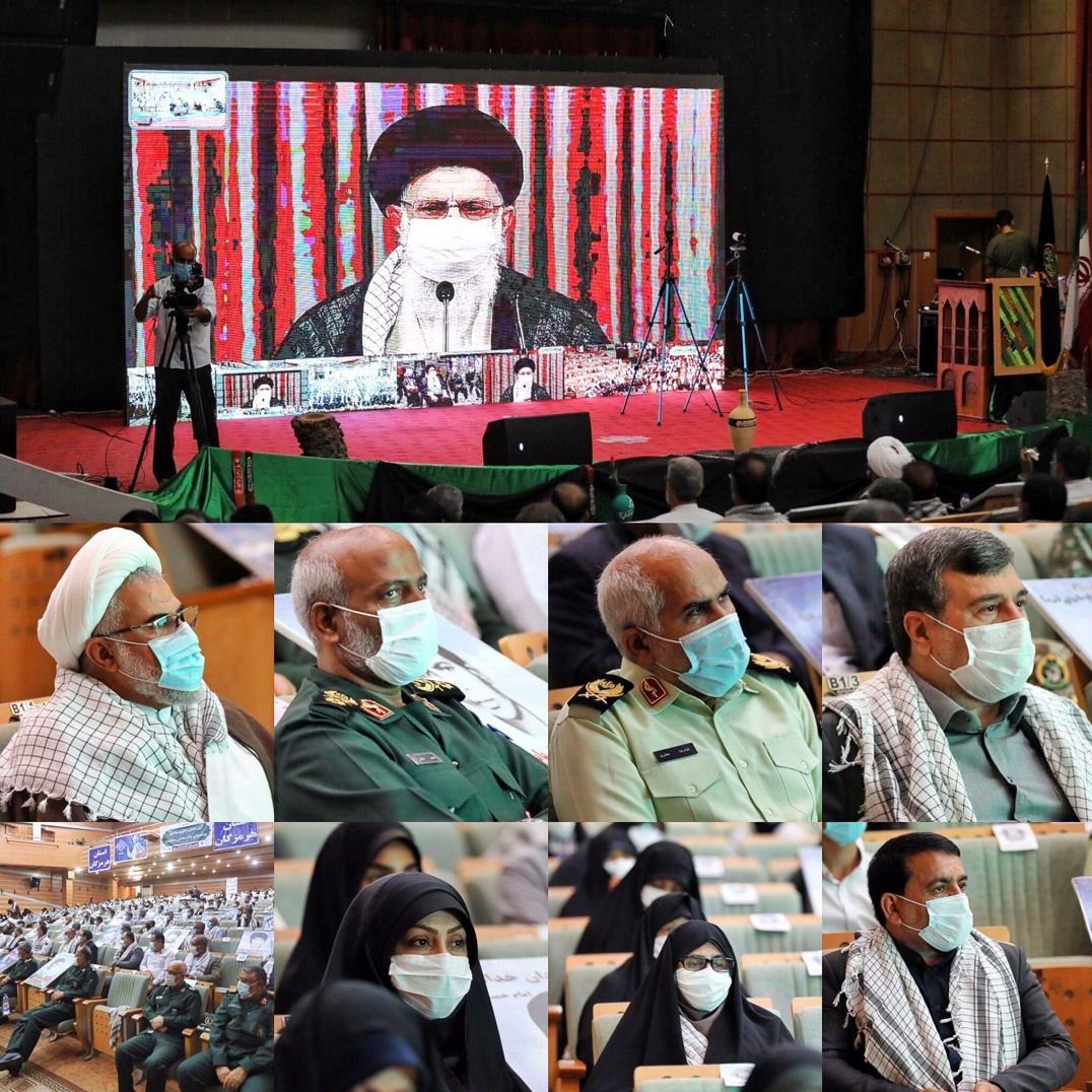 تجلیل از دو رزمنده و جانباز دفاع مقدس توسط حوزه هنری هرمزگان