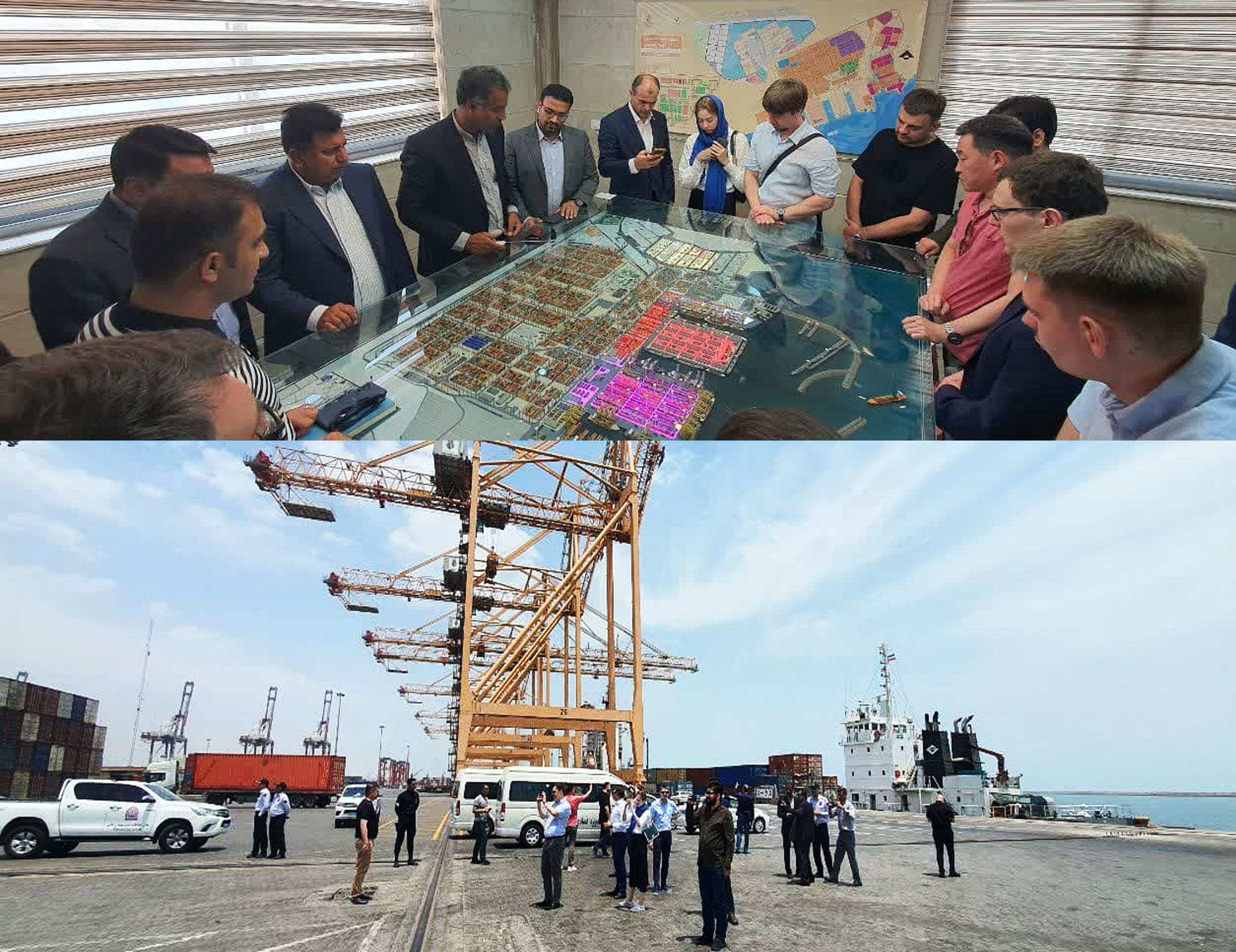 بازدید هیأت روسیه از بندر شهید رجایی