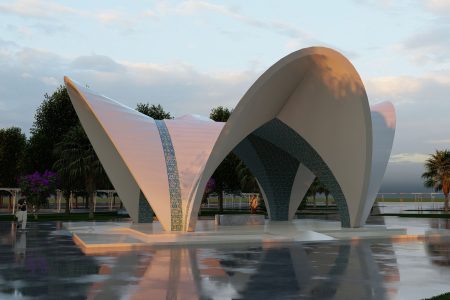 یادمان شهدای گمنام بندر شهید رجایی درحال احداث است/ الگوگیری از معماری اسلامی با نگاهی به حال و هوای مقابر ایران در طراحی این یادمان