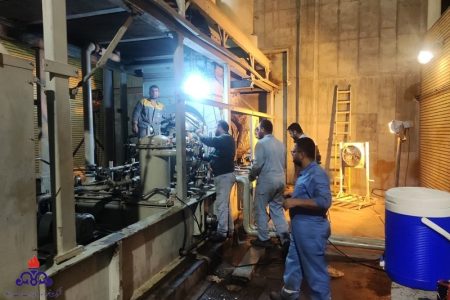 تعویض پاور توربین۲۰۳ مرکز انتقال نفت قطب آباد