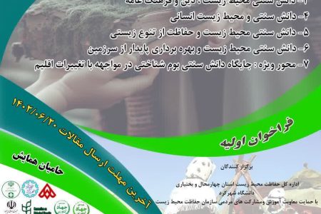 جلسه مشترک دبیر همایش با کمیته های علمی و اجرایی اولین همایش ملی دانش سنتی محیط زیست در ایران