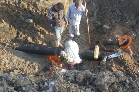 ایمن سازی خط لوله ۱۰ اینچ فرآورده های نفتی در منطقه خلیج فارس