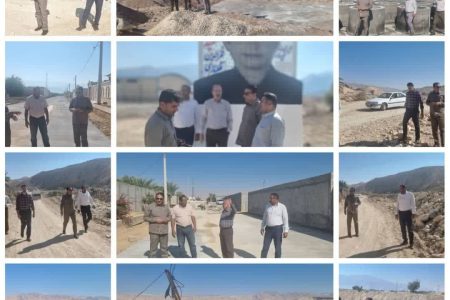 بازدید بخشدار مرکزی بستک از روستاهای شهرستان بستک