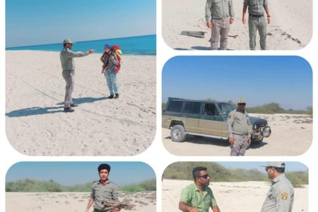 گشت وپایش نوروزی در سواحل جریره لاوان