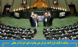موافقت با کلیات طرح لایحه سازمان ملی مهاجرت طبق اصل ۸۵ در مجلس