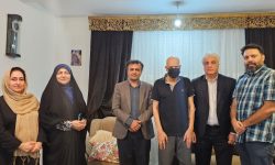 عیادت مدیرکل فرهنگ و ارشاد اسلامی هرمزگان از نعمت روزپیکر در آستانه ۱۷ مرداد، روز خبرنگار