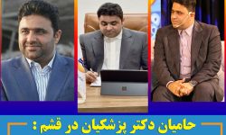 حامیان دکتر پزشکیان در قشم : ایوب زارعی،  بهترین و شایسته‌ترین گزینه است