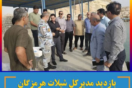 بازدید مدیرکل شیلات هرمزگان از موج شکن مردمی تبن-پارسیان