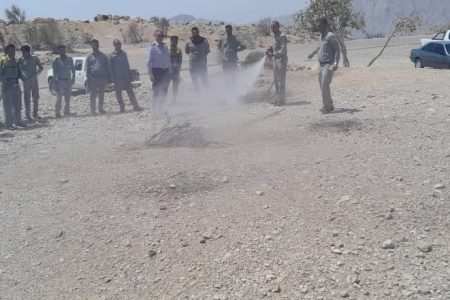 برگزاری دوره باز آموزی و مانور اطفای حریق در منطقه حفاظت‌شده گنو