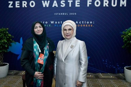 دیدار رسمی رئیس سازمان حفاظت محیط زیست ایران با بانوی اول ترکیه در حاشیه اجلاس جهانی «پسماند صفر»