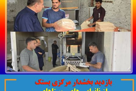 بازدید بخشدار مرکزی بستک از نانوایی های روستاهای برکه لاری و دهتل 